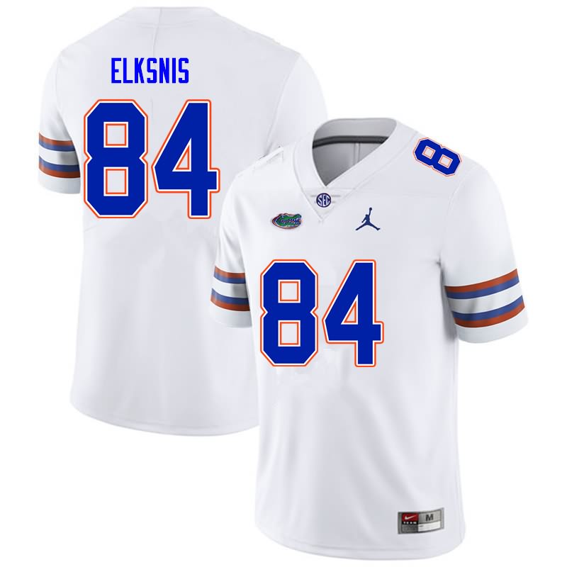 NCAA Florida Gators Nick Elksnis Men's #84 Nike White Stitched Authentic College Football Jersey SHJ1464ME